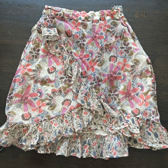 Free People Tan Around The World Ivory Skirt (14) - Picture 7 of 8